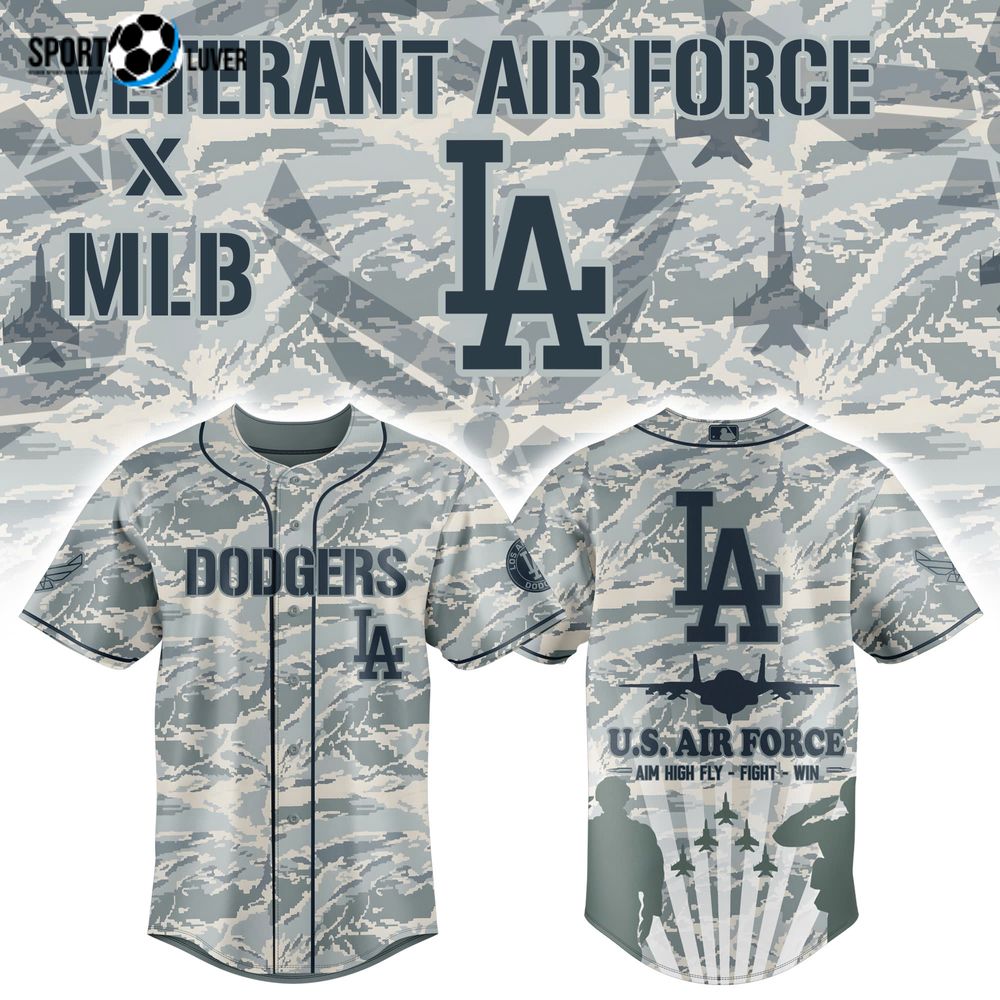 LA Dodgers x Veteran U.S Air Force 2025 Baseball Jersey LA Dodgers x Veteran U.S Air Force 2025 Baseball Jersey