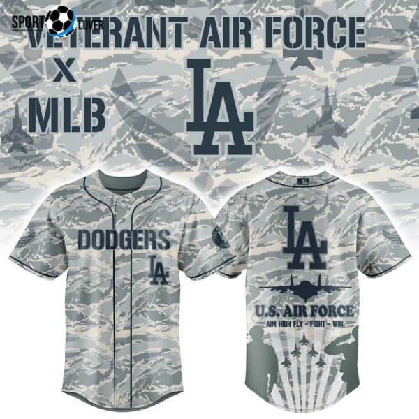 LA Dodgers x Veteran U.S Air Force 2025 Baseball Jersey