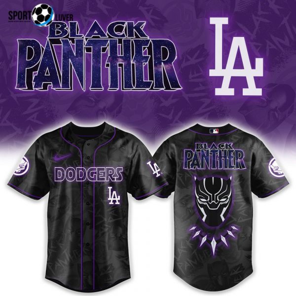 Los Angeles Dodgers Black Panther Avengers Jersey