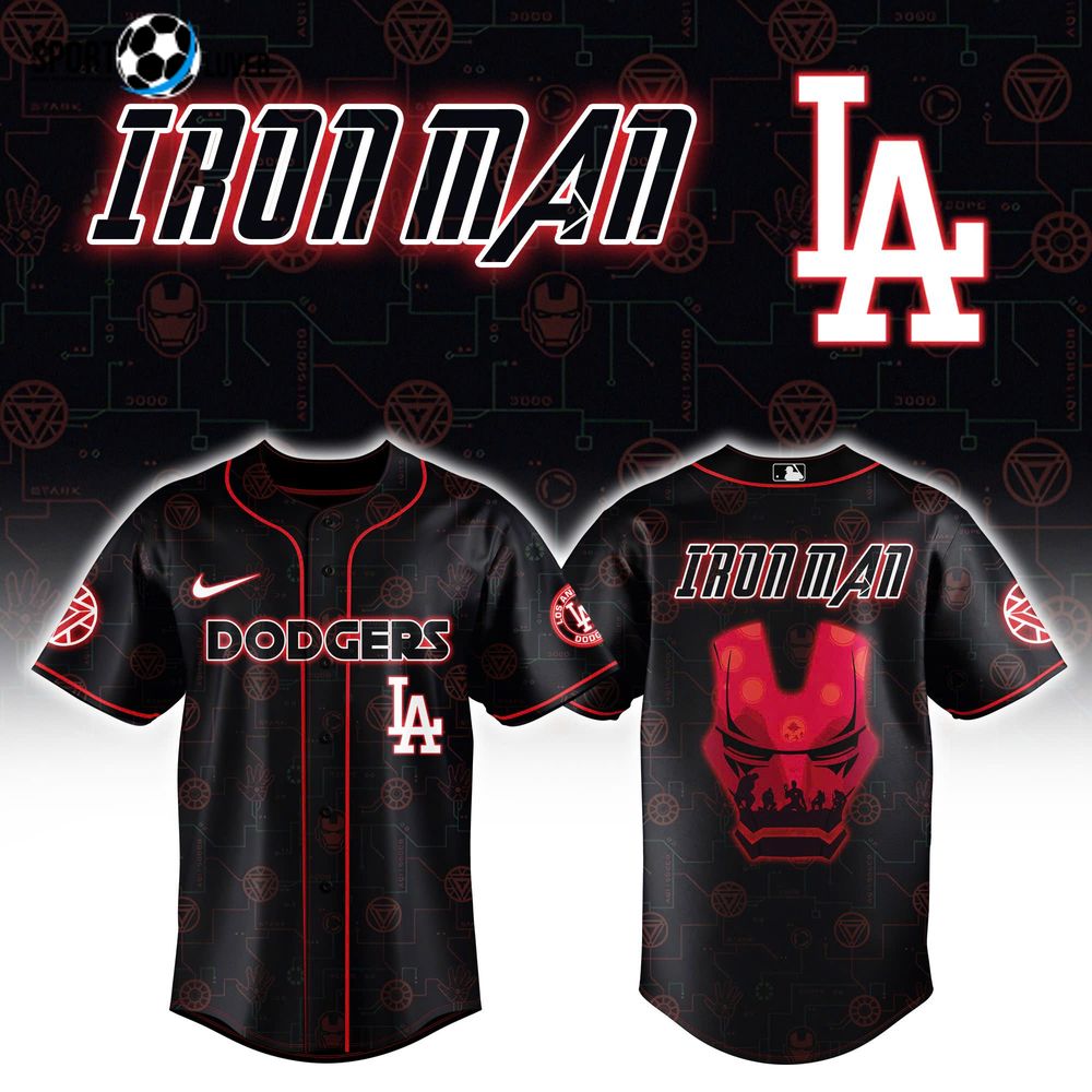 Los Angeles Dodgers Iron Man Avengers Jersey Los Angeles Dodgers Iron Man Avengers Jersey