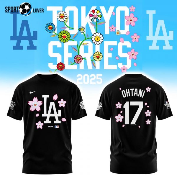 Los Angeles Dodgers OHTANI Tokyo Series 2025 Black Limited Edition Tshirt v2