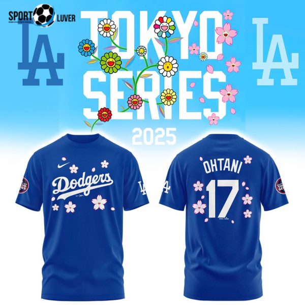 Los Angeles Dodgers OHTANI Tokyo Series 2025 Navy Tshirt