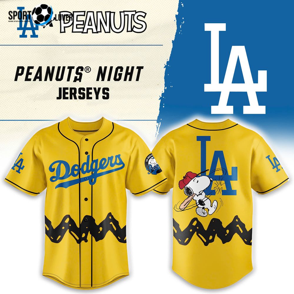 Los Angeles Dodgers Peanut Snoopy Night 2025 Jersey Los Angeles Dodgers Peanut Snoopy Night 2025 Jersey