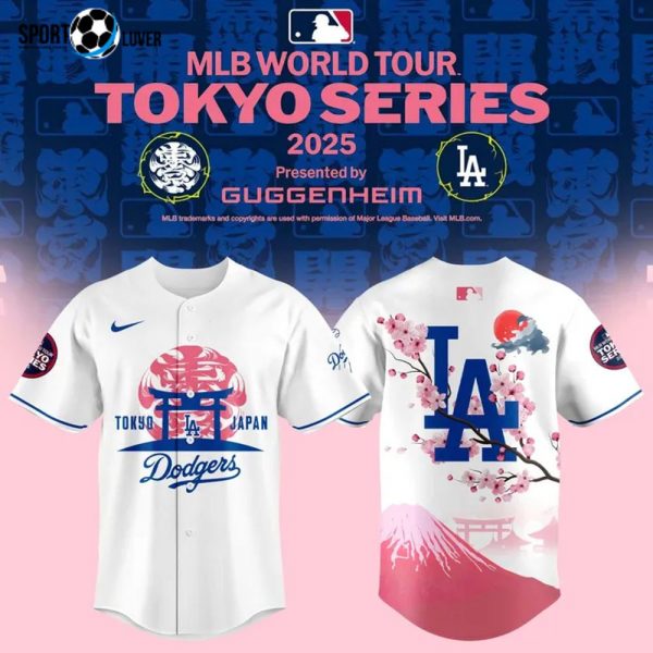 Los Angeles Dodgers Special New Fuji Mount ”Tokyo Series”2025 Baseball Jersey