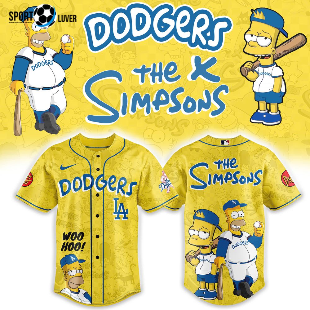 Los Angeles Dodgers The Simpsons Heritage Jersey Los Angeles Dodgers The Simpsons Heritage Jersey