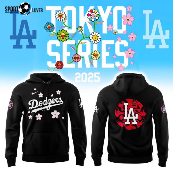 Los Angeles Dodgers Tokyo Series 2025 Black Combo Limited Edition Hoodie