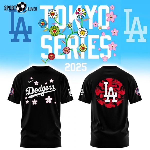 Los Angeles Dodgers Tokyo Series 2025 Black Combo Limited Edition Tshirt