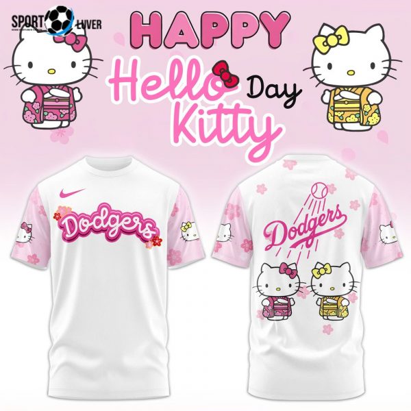 Los Angeles Dodgers x Hello Kitty 2025 Tshirt