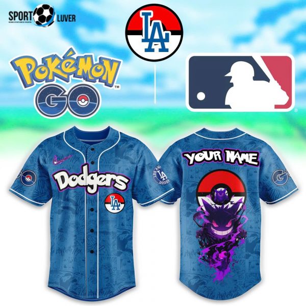 Los Angeles Dodgers x Pokemon Go Gengar Jersey