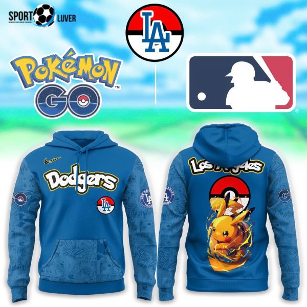 Los Angeles Dodgers x Pokemon Go Pikachu Hoodie