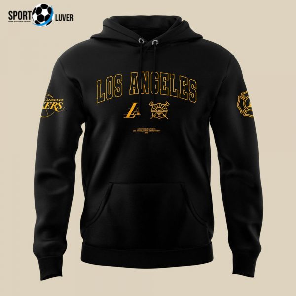 Los Angeles Lakers LA First Responders Always in Our Heart Hoodie