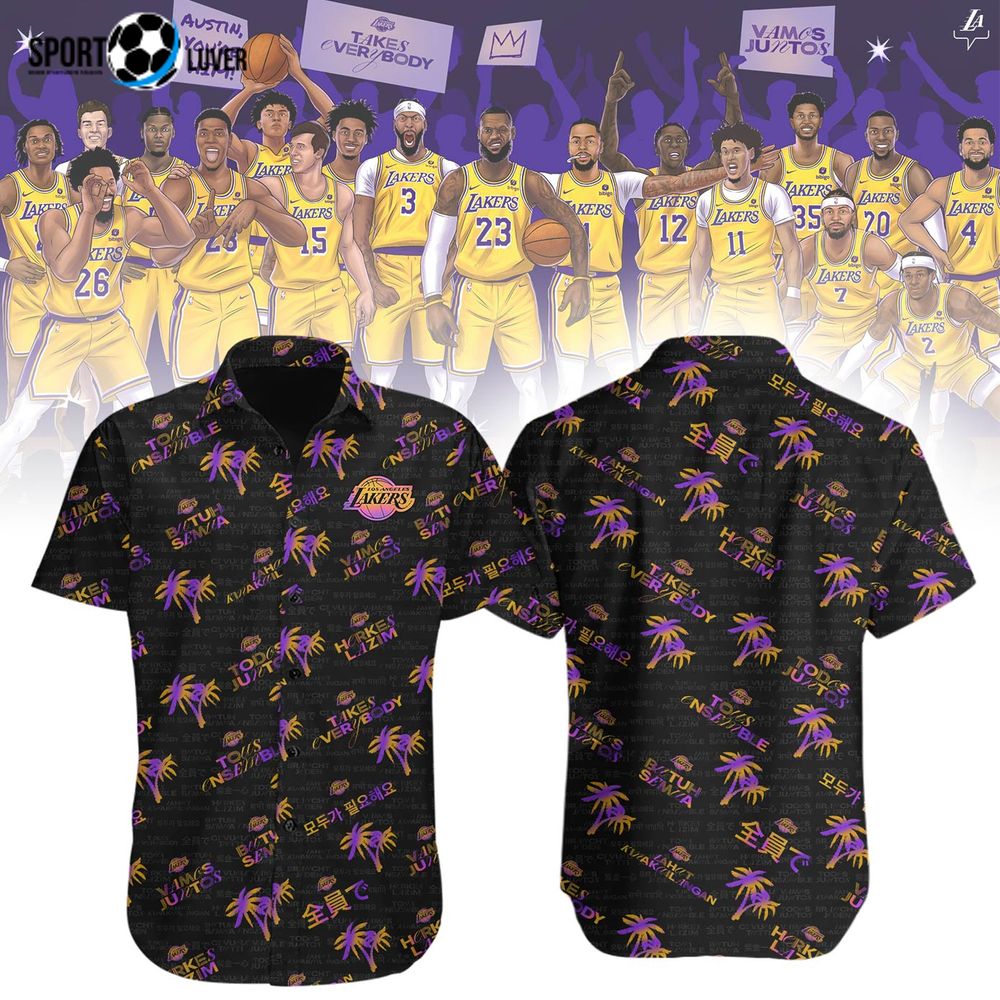 Los Angeles Lakers Takes Everybody Hawaiian Shirt Los Angeles Lakers Takes Everybody Hawaiian Shirt