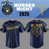 Milwaukee Brewers NURSES NIGHT White Baseball Jersey